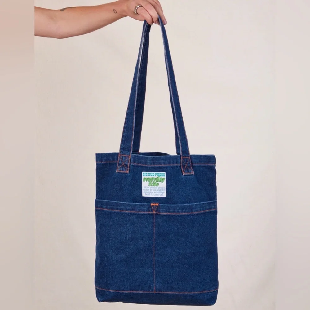 Big bud press denim everyday tote bag nwot dark wash - Picture 1 of 4